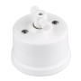 Ceramic Rotary Switch Retro, White - Indoor Porcelain Design