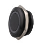Interruttore metallo nero 25mm RGB IP65 12-24V senza aggancio