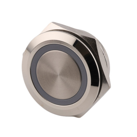 Kovový spínač LED RGB, 22mm, 12-24V DC, IP65