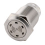 Zumbador de acero inoxidable para montaje de 19 mm, 85 dB, IP65