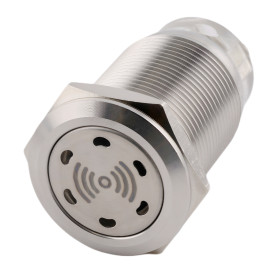 Zujalica, Ø19mm, nehrđajući čelik, 12V/24V/230V, IP65