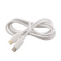USB-C/USB-C Schnellladekabel 6A, 60W, 1m – weiß oder schwarz