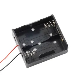 Akkumulátortartó doboz 4 db 18650 akkumulátorhoz, soros, 14,8 V
