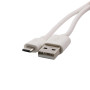 Kabel USB-A do MicroUSB 2A 20W długość 1m biały/czarny
