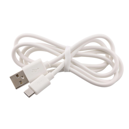 USB-A/MicroUSB-kaapeli 2A, 20W, 1m – valkoinen tai musta