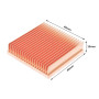 Radiator miedziany 40x40x10mm z powłoką antyoksydacyjną