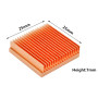 Dissipateur thermique en cuivre 25x25x7mm, refroidisseur universel