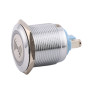 Stainless steel 22mm IP66 buzzer with red LED indicator
