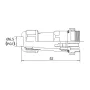 Conector de empalme impermeable SP13 IP68 para cables
