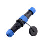 SP16 IP68 waterproof cable connector, 2-9 pin, gold contacts