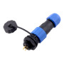Conector panel impermeable SP13 IP68, 1-7 polos