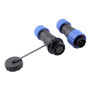 Conector impermeable SP16 IP68 de 2 a 9 pines