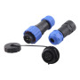 Conector impermeable SP16 IP68 de 2 a 9 pines