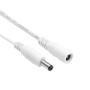 DC-Verlängerungskabel 5,5x2,1mm weiß – Adapterzubehör
