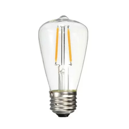 LED-lamppu AMPST48 Hehkulamppu, E27 2W, lämmin valkoinen