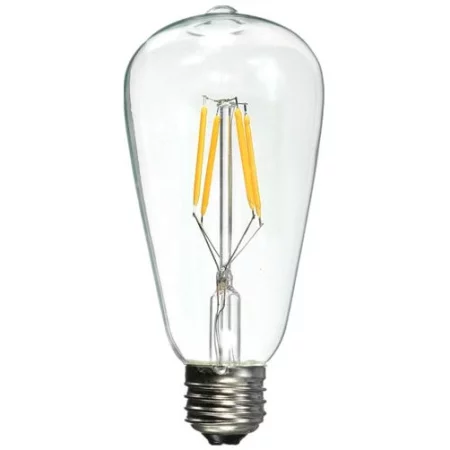 Lampadina LED AMPST64 Filament, E27 4W, bianco caldo, AMPUL.eu
