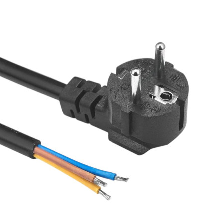 Tápkábel E típusú csatlakozóval, 1,5m, max 10A - Schuko