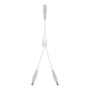 White DC splitter cable 5.5x2.1mm
