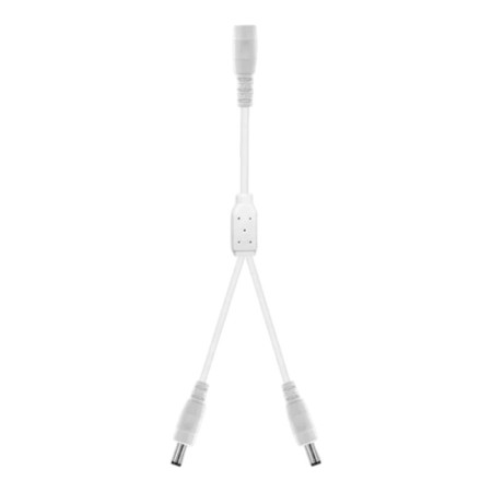 Câble répartiteur CC blanc 5,5 x 2,1 mm