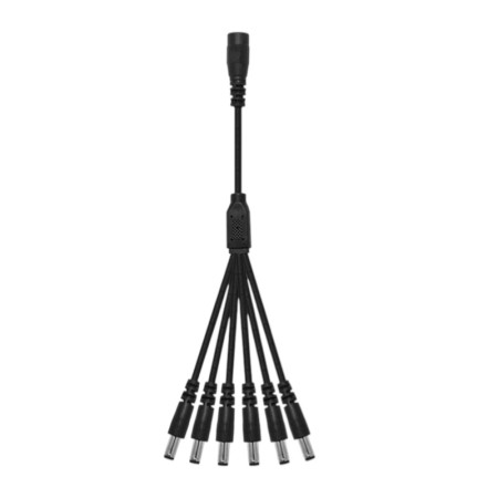DC Splitter cable black with multiple outputs