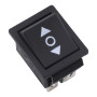 Černý kolébkový přepínač KCD4 ON-OFF-ON s aretací 250V 16A