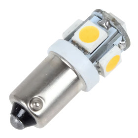 BAX9S LED 6V toplo bijela, 5x5050 SMD