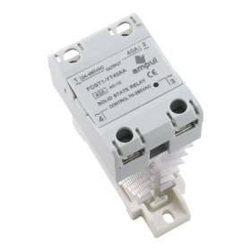 Relé SSR AA con refrigeración, 70-280 V CA, montaje DIN