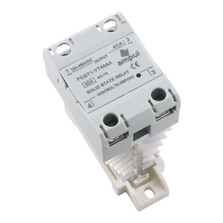 Érintésmentes SSR relé AA hűtéssel 70-280VAC/480VAC