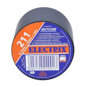 Electrical installation insulating tape black 0.13x50mm, 10m