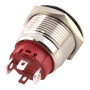 Interruttore in metallo con retroilluminazione a LED, 21 mm, IP65