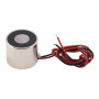 Electromagnet de demagnetizare complet încapsulat, de calitate industrială, cu o forță de menținere de 150 N. Electromagnetul se demagnetizează după conectarea energiei electrice.