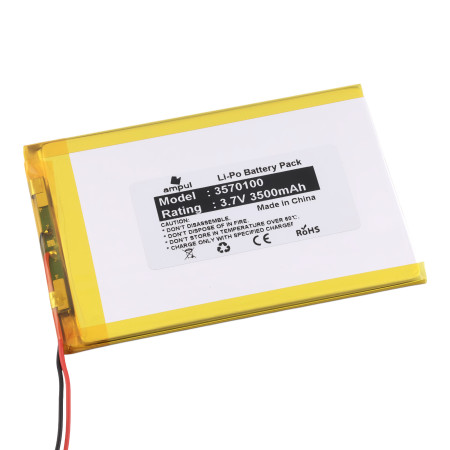 Baterie Li-Pol 3.7V 3500mAh, cip protecție, model 3570100
