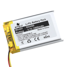 Batterie Li-Pol 1000mAh 3,7V type 503450 avec connecteur 3pin
