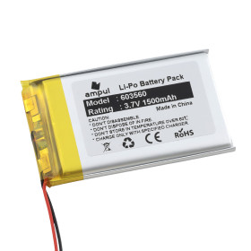 Batterie Li-Pol 1500mAh 3,7V rechargeable avec protection