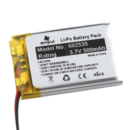 Batterie Li-Pol 600mAh 3,7V 602535 compacte et rechargeable