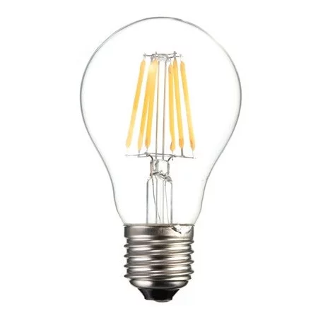 LED-lampa AMPF08 Filament, E27 8W, varmvitt, AMPUL.eu