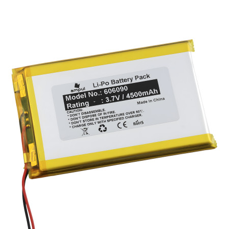 Batería Li-Pol 4500mAh 3.7V 606090 recargable