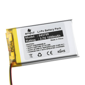 Batería Li-Pol 1200mAh 3,7V con conector SH2 de 3 pines