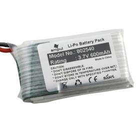 Li-Pol rechargeable battery 600mAh 3.7V type 802540