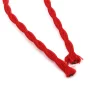 Retro kábel spirál, huzal textil borítással 2x0,75mm², piros