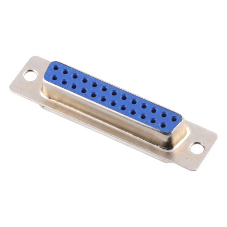 Panelový konektor D-SUB DB25 samice 25pin pájecí miska