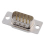 Conector D-SUB DB9 macho de 9 pines, copa de soldadura