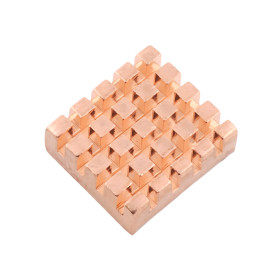 Dissipatore 13x12x5mm in rame con nastro termoconduttivo