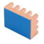 Alumiininen jäähdytyselementti 10x14x5mm lämpöteipillä
