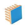 Radiator aluminiu 13x12x7mm cu bandă adezivă termoconductivă