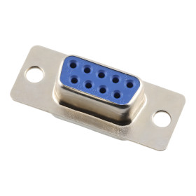 Connettore D-SUB DB9 femmina, 9 pin per saldatura