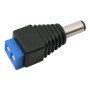 DC-strömkontakt hane 5,5x2,1 mm med skruvplint
