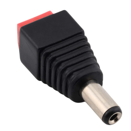 DC-Stromanschluss Stecker 5,5 x 2,1 mm, männlich, mit Klemmblock