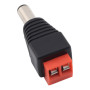 Conector DC macho 5,5x2,1 mm con bloque de terminales