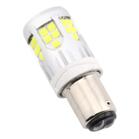 BA15D LED 39xSMD 3030 pære – 12V, hvidt lys, 360° vinkel